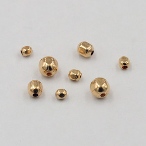 Véritable matériau GF rempli d'or 14K <span class=keywords><strong>pour</strong></span> bijoux <span class=keywords><strong>bracelets</strong></span> de bricolage faisant <span class=keywords><strong>des</strong></span> perles d'espacement à facettes de haute qualité - Product Image 3