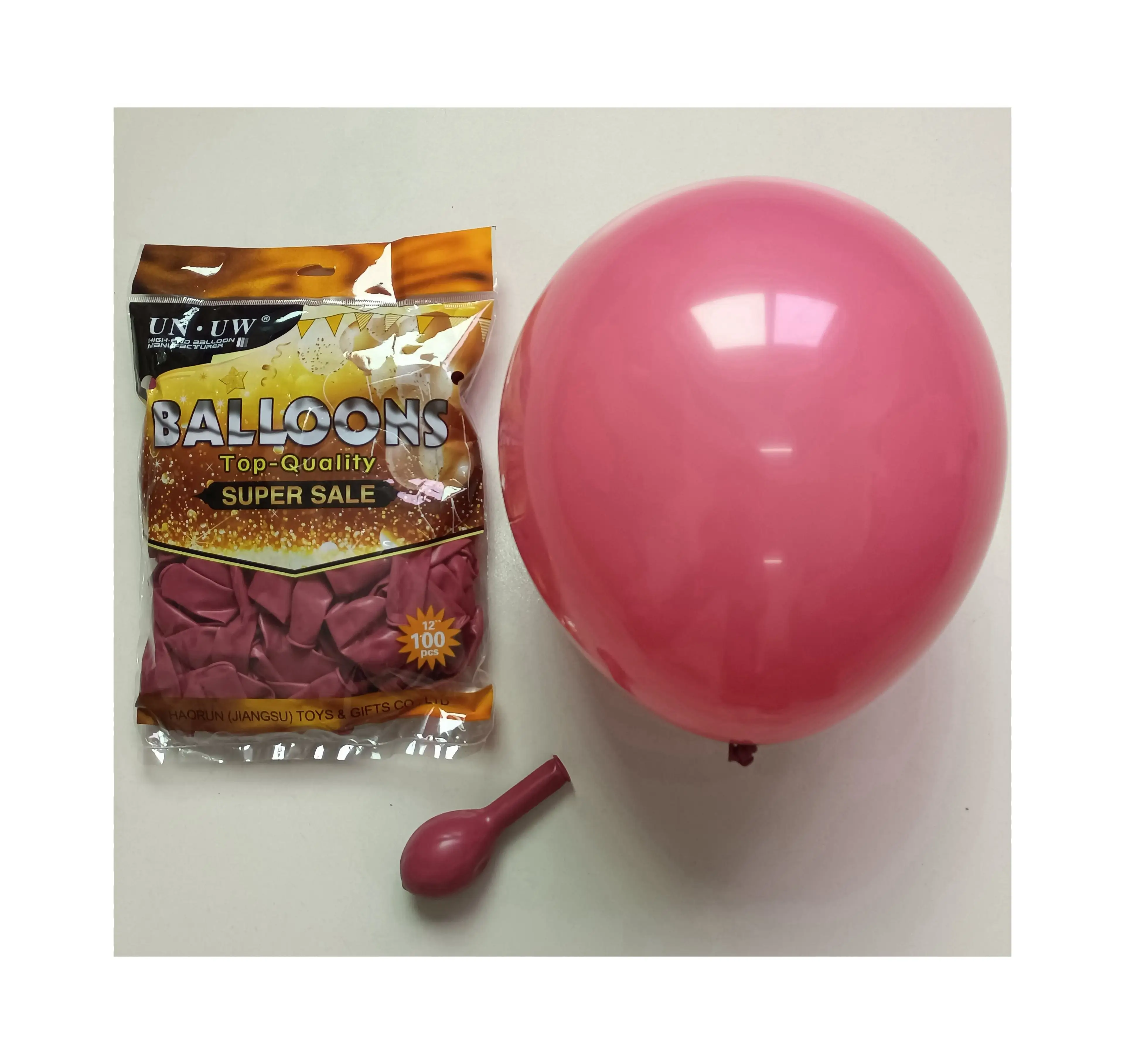 Neues Produkt Runde farbige Stiefel latex ballons Selbst aufblasende Luftballons