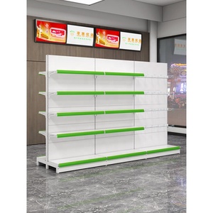 Présentoir de supermarché en métal Étagères de magasin <span class=keywords><strong>Prix</strong></span> d'usine de haute qualité Étagères de supermarché Étagères de présentation d'épicerie de gondole - Product Image 4