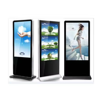 Pantalla Digital Grande CH de 49 y 55 Pulgadas para Interiores, Kiosco de Señalización Digital con Pantalla Táctil Capacitiva para Centros Comerciales, Máquina de Publicidad Vertical