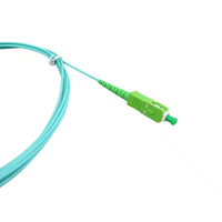 Aqua Turquoise 1.6mm 3.5m FTTH G657A2 Cordon de raccordement à fibre optique SC/APC Jarretière pour la communication réseau Patch à fibre optique
