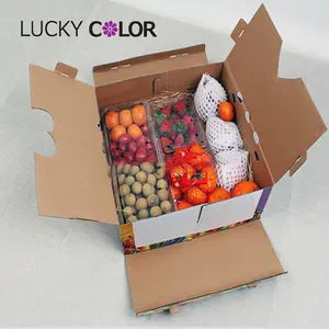 Factory Cheap Price Fruit Carton Box Packaging Custom Corrugated Box For Fruits