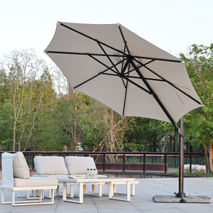Parasol extérieur moderne en aluminium personnalisé, imperméable, pour la plage, le jardin, la terrasse - Écologique et anti-UV DC-UP-107 - Product Image 3