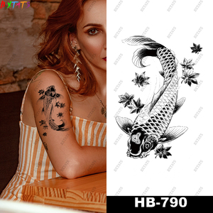 Tatuajes Temporales Ecológicos y No Tóxicos para Hombres y Mujeres, Arte Corporal, <span class=keywords><strong>Media</strong></span> Manga, <span class=keywords><strong>Pierna</strong></span>, Tribal, Falsos, Impermeables, Adhesivos - Product Image 6