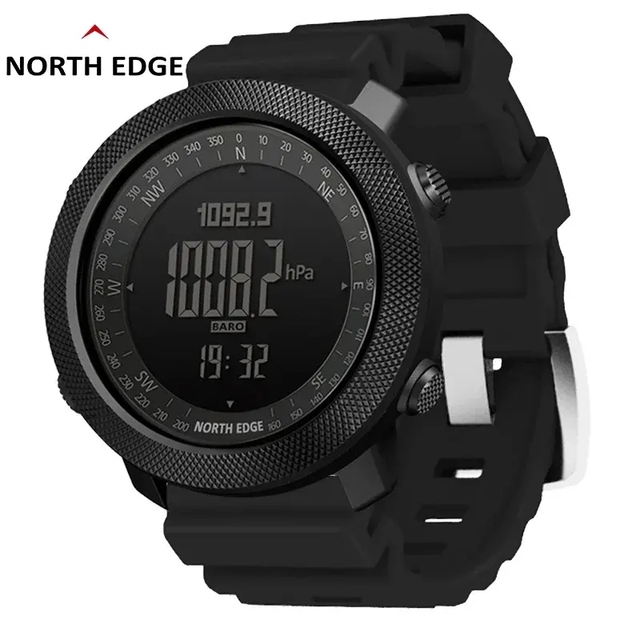 New NORTH EDGE Apache Men's Sport Digital Watch Running Swimming Watches Altimeter Barometer Compass Waterproof 50m Wristband