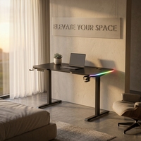 Table de bureau intelligente à mémoire de forme AOR E-sports, design moderne, silencieuse et écologique, vente en gros d'usine