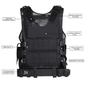 التكتيكية سترة الأمن سترة حديثة مع مجلة الحقيبة رخوة حزام - Product Image 5