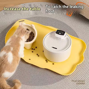 Alfombrilla Grande y Bonita para Comida de Perro, Ecológica, Impermeable, Antideslizante, con Diseño Sólido - Product Image 2