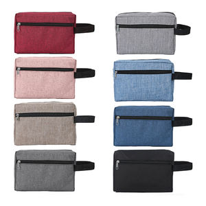 कस्टम लोगो जिपर कॉस्मेटिक आयोजक मेकअप बैग ब्यूटी वॉश पाउच हैंगिंग डॉप किट यात्रा शौचालय बैग महिलाओं और पुरुषों के लिए - Product Image 5