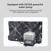 OCOCOO FC700-A360D-3 Dissipateurs thermiques en aluminium à double rangée 360 RGB pour refroidissement liquide, pour PC, serveur, ventilateurs de boîtier d'ordinateur, DIY extrême
