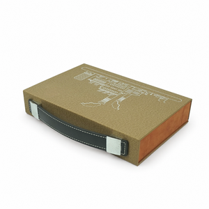 Custom Logo Premium PU Leather Sample Presentation <b>Box</b> <b>with</b> Handle 12 Slot EVA Insert Display Case OEM Manufacturer - Product Image 2