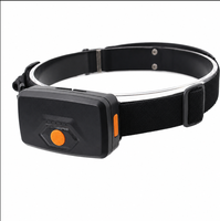 Lampe frontale LED SMD rechargeable longue autonomie, étanche IP44, faisceau large, inclinaison réglable, affichage de la batterie 5000 mAh, capteur de mouvement, USB-C