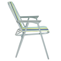 Hitree vente chaude printemps métal acier soleil mer plage chaise longue portable chaise pliante extérieur léger bande tissu