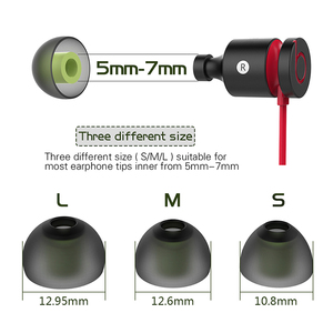 Precio al por Mayor, Puntas de Silicona de Repuesto Universales de 5-7mm, Tamaños S, M, L, para Auriculares - Product Image 3