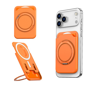 Travel Foldable Aluminum alloy Magnetic holder PC Card Wallet Telescopic Phone Stand Bag Bracket Metal Ring Universal Case Box - Product Image 5