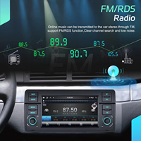 Radio para Auto Podofo de 7'' con Android, 4+64GB, para BMW Serie 3 E46 1998-2005, CarPlay Inalámbrico, Android Auto, GPS, Wifi, FM, RDS