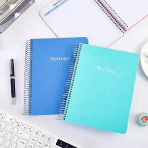 Spiral Meeting Notes Notebook For Women Men Meeting Notebook For Work Hardbound Spiral Journal