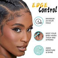 Marque privée Huile d'argan biologique et de ricin vegan Tenue forte Produit de coiffure Longue durée Haute brillance Contrôle des bords