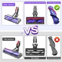 Aspirateur à main Accessoires pour tapis Aspirateur électrique Dysons V7/V8/V10 Tête de brosse à plancher