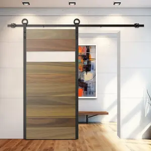 Puertas corredizas de madera para Granero Interior insonorizadas de madera modernas para Home Hotel