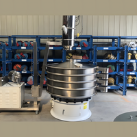 Tamiseur vibrant CE en acier inoxydable 304 à 3 couches pour la filtration et le criblage de poudres fines, granulés et suspensions