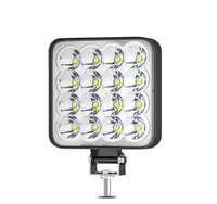 Barre lumineuse mini DXZ H-MINI-F-3030-16 16 LED 48W étanche LED blanc 4x4 SUV tout-terrain ATV UTV Wrangler 9-80V universelle 1 an