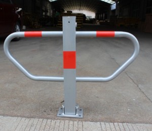 Sistema de estacionamiento manual para coches, poste gris, bloqueo de estacionamiento metálico para garaje y aparcamiento con llave - Product Image 5