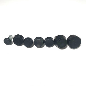Pieds de meubles réglables en plastique noir, type vis, patins de nivellement pour table, chaise, support d'étagère - Product Image 5