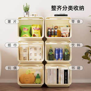 Uforu Storage Boxes <b>Bins</b> <b>Rectangle</b> Flip Top Design For Kids Toy Clothes Books Bedroom Living Room Standing Type 2086 - Product Image 4