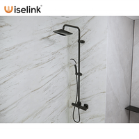 Wiselink Panneaux muraux de salle de bain Surface solide moderne Surround de douche étanche antistatique pour hôtel appartement utilisation