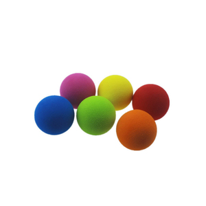 Balles de peluche en mousse EVA personnalisées de 23mm-63mm balles de peinture en caoutchouc réutilisables avec trou pour le sport de vente chaude - Product Image 3