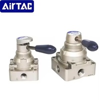 En stock, d'origine AIRTAC, avec verrouillage, levier rotatif manuel, 210-410 06-20L, série 4HV, vanne pneumatique