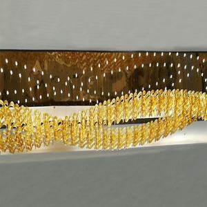 Moderne De Luxe Grand Art Spirale En Verre Lustre Luminaires Pour Hôtel Et <span class=keywords><strong>Villa</strong></span> - Product Image 2