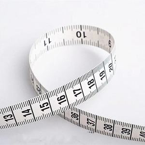 Nastro di misurazione della vita Bmi blu calcolatrice acciaio tessuto retrattile Autoscdual colore Opp borsa regalo promozione 7.5mm - Product Image 5