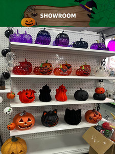 Kunstmatige schuimplastic pompoenen Halloween Thanksgiving herfstdecoratie buitenbeveiliging voordeur huisdecoratie - Product Image 6