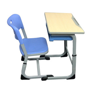 Conjunto de escritorio y silla para estudiantes Masao, muebles escolares de plástico para aula, jardín de infantes, educación temprana - Product Image 2