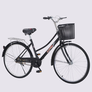 Bicicleta urbana de una sola velocidad, cuadro de acero al carbono, 24/26 pulgadas, barata - Product Image 1