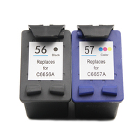 Ocbestjet LY 6656 6657 56 57 Kompatible Tintenpatrone für HP Deskjet 450 5150 5550 5552 1110 7150 4110 Drucker