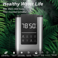 Nouveau Design Grande Capacité Usage Commercial Brumisateur Humidificateurs d'Air Ultrasoniques à Vapeur Froide sur Pied avec Contrôleur pour la Maison