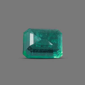 Pierre précieuse naturelle émeraude verte de 5,40 carats, certifiée Panna, taille ovale légère, qualité supérieure, qualité export, pour bague ou pendentif - Product Image 1