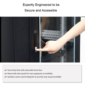 19 inch thép cán nguội giá sàn đứng dọc Mạng Tủ 42U máy chủ giá bao vây IP20 Tủ giá - Product Image 3