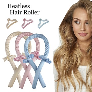 <span class=keywords><strong>Set</strong></span> di rulli per capelli senza calore bigodino per capelli senza calore in seta nastri arricciacapelli e elastici in seta <span class=keywords><strong>set</strong></span> strumenti flessibili per arricciare - Product Image 1