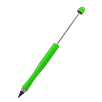 Crayons sans fin Lapiceros Forever Beadable DIY Neon Round Toppers Crayon infini avec gomme Crayons mécaniques