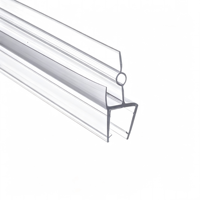 Porte de douche sans cadre en usine balayage joint en PVC transparent joint inférieur de porte de douche bande d'étanchéité de porte de douche en verre