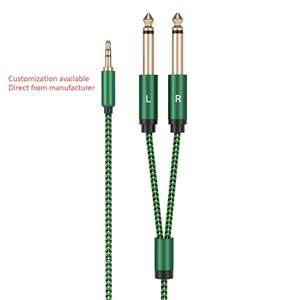 <span class=keywords><strong>สาย</strong></span>แยกเสียงสเตอริโอแบบ Y ขนาด 3.5 มม. <span class=keywords><strong>1</strong></span>/8 นิ้ว TRS เป็น <span class=keywords><strong>2</strong></span>*6.35 มม. <span class=keywords><strong>1</strong></span>/4 นิ้ว TS ตัวผู้ สำหรับอุปกรณ์บนเวที <span class=keywords><strong>สาย</strong></span> Aux - Product Image 4