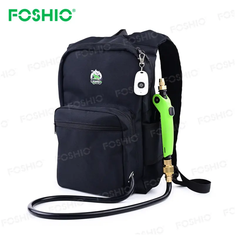 Foshio ransel semprotan air elektrik 3L/6L, alat pewarna jendela kantong cuci mobil tekanan tinggi