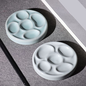 Paleta de pintura profesional Xin Bowen, venta al por mayor, pintura de acuarela de cerámica y paleta de tinta - Product Image 4