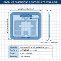 Verre trempé ultra-fin 1,1/2 mm personnalisé en gros avec impression sérigraphique pour hôtels, hôpitaux et salles de bain commerciales