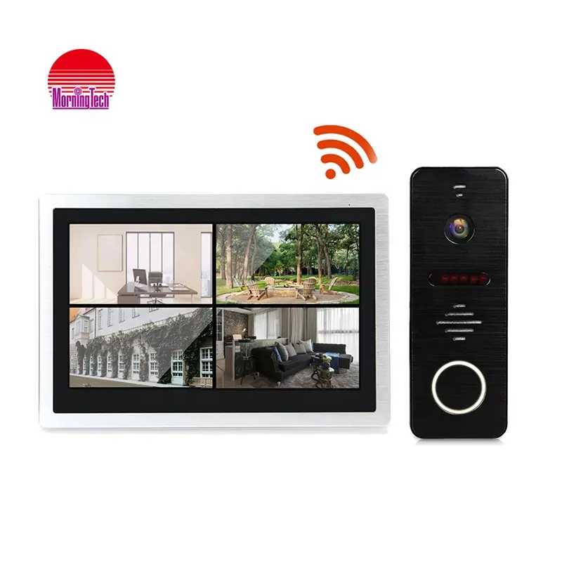 Unterstützung SD-Karte Klingelton Mp3 Download Wi-Fi Türklingel Intercom System für Home OEM ODM Touchscreen 1024(H)* 600(V) 120s