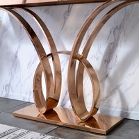 Meja Lorong Lemari Sederhana Furnitur Baja Anti Karat Logam Post-modern Mewah Ruang Masuk Foyer Pintu Masuk Kreatif Modern Gambar T/T